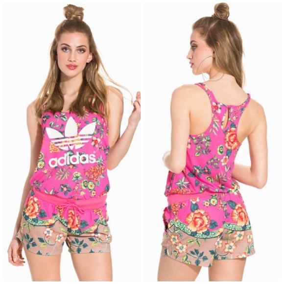 adidas romper shorts